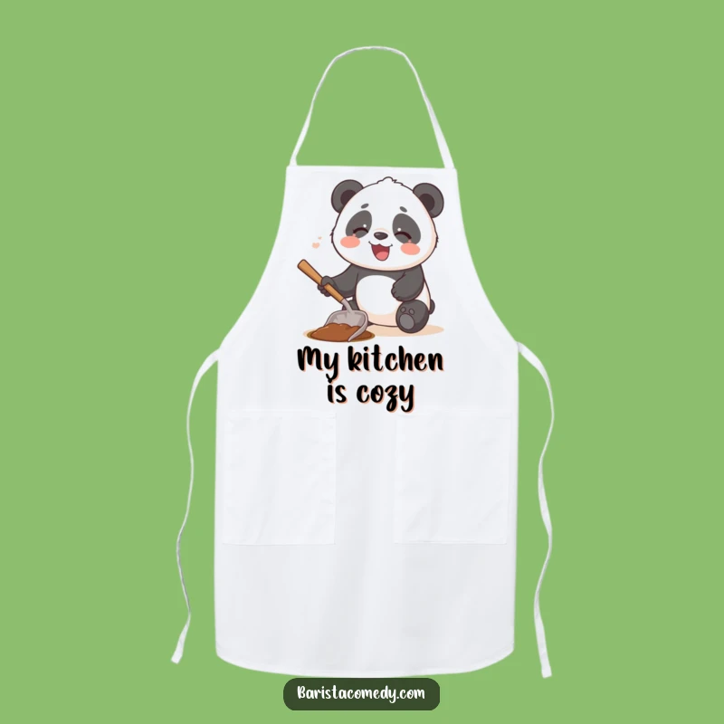 Funny Giggling Panda Apron: Cook & Laugh in Style Gift!