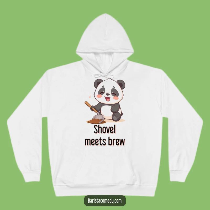 Funny Giggling Panda Hoodie: Cozy & Comical Coffee Companion Gift!